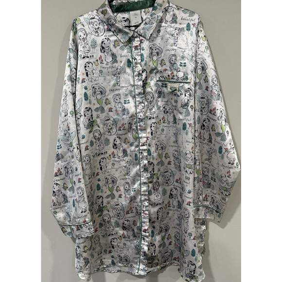 Disney Animators Collection Womens Princess Sleep Shirt Lounge Size 2XL 2579 - Picture 1 of 8